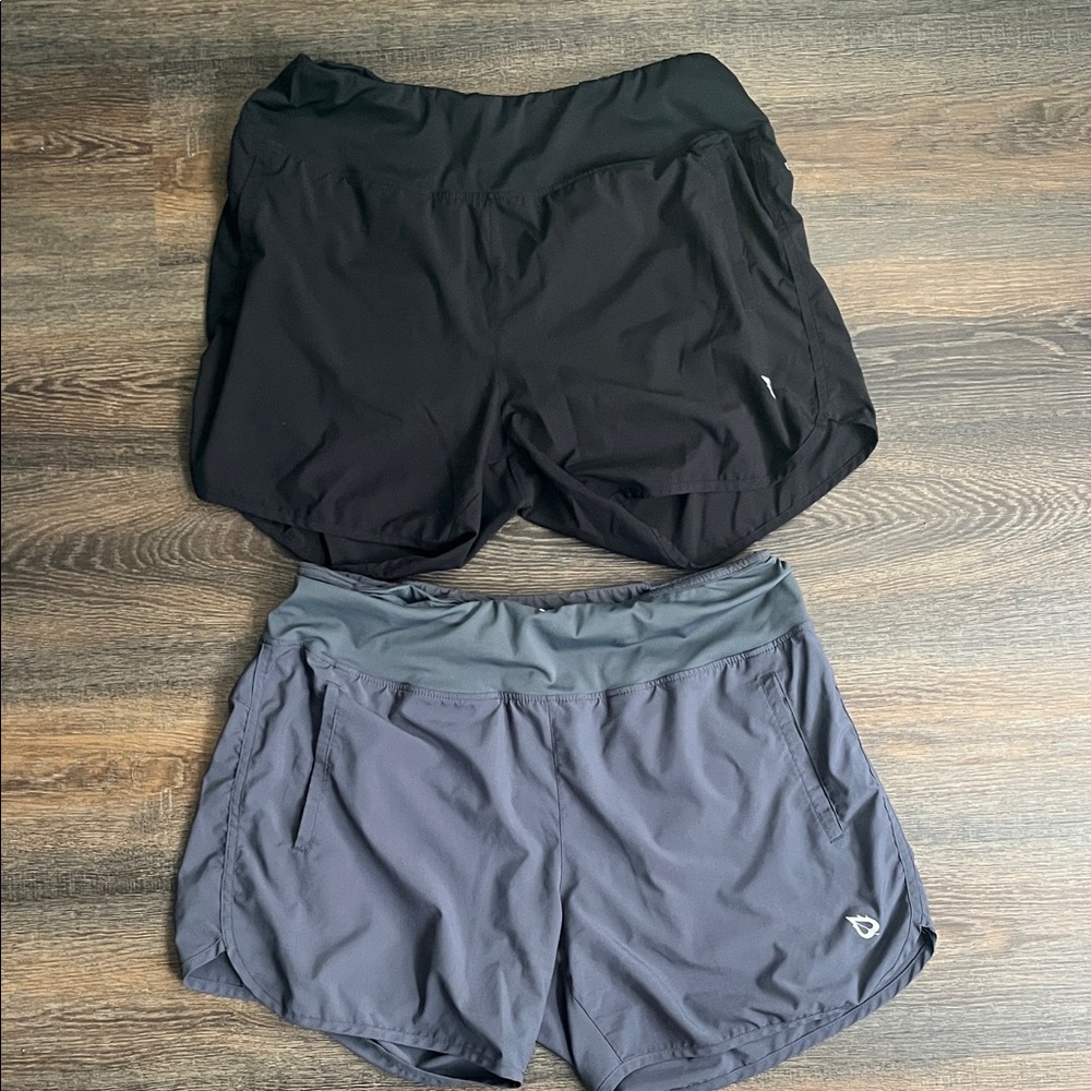 Black and Gray Athletic Shorts